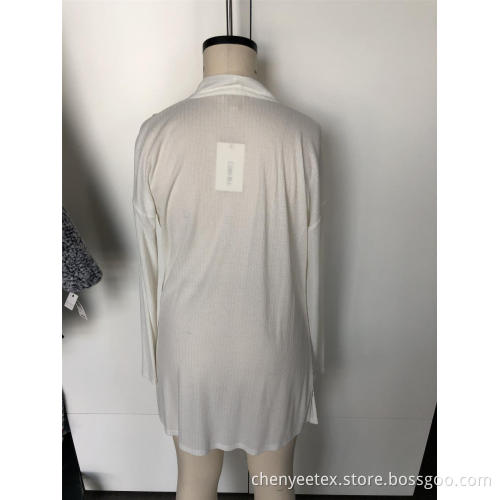 Knit cardigan with long sleeves